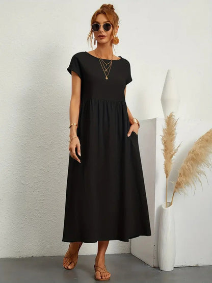 Ares - Sommer-Midikleid mit Taschen