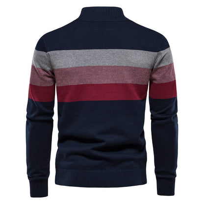 Herren Winter Pullover Langarm aus Baumwollstrick