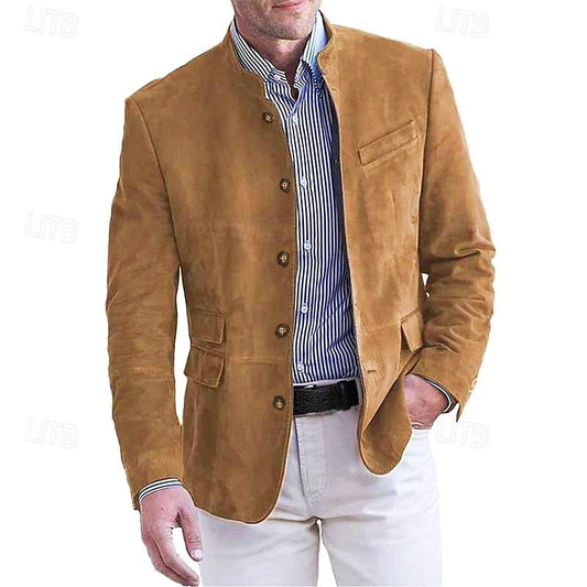 Herren Leichte Wildlederjacke – Atmungsaktive Sommerjacke - Ideal für Frühling & Sommer