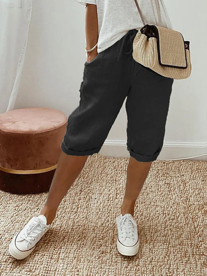 Damen Baumwoll Shorts mit Elastikbund – Perfekt für den Sommer