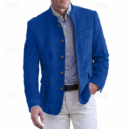 Herren Leichte Wildlederjacke – Atmungsaktive Sommerjacke - Ideal für Frühling & Sommer