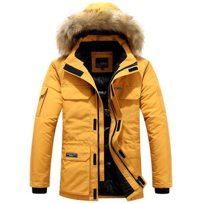 Wasserabweisender Langer Parka Mit Verstellbarer Kapuze Und Seitentaschen | Ideal Für Herbst/Winter
