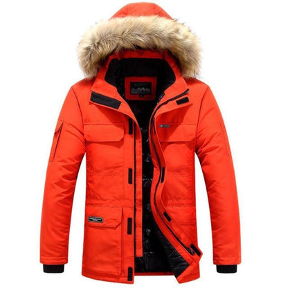 Wasserabweisender Langer Parka Mit Verstellbarer Kapuze Und Seitentaschen | Ideal Für Herbst/Winter