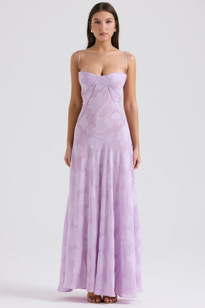 Spitzen-Maxikleid mit Schimmerndem Stoff | Perfekt für den Sommer