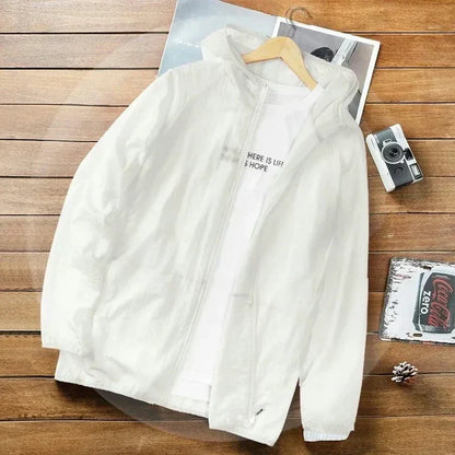 Ultraleichte Herren-Sommerjacke mit Kapuze | Perfekt für heiße Sommertage